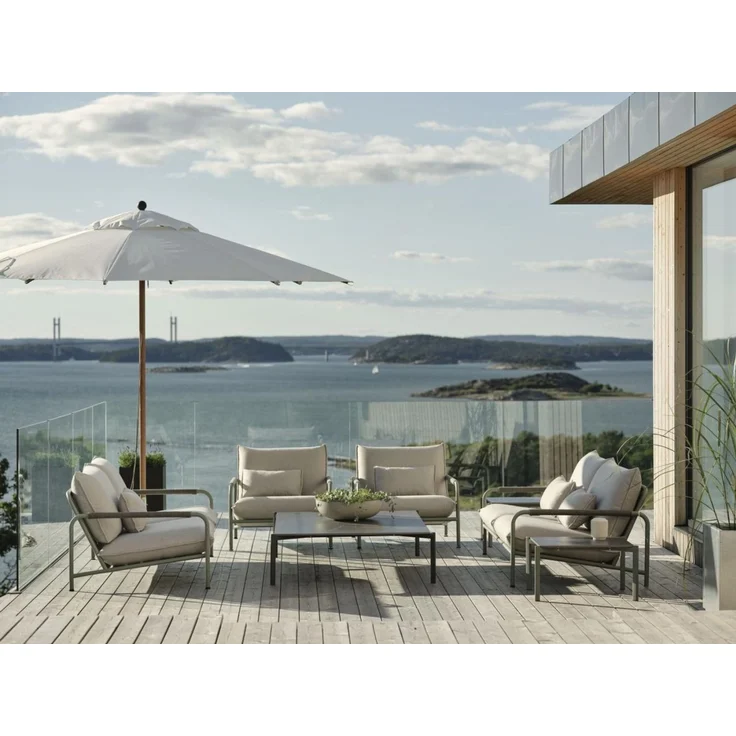 Gartensofa Lerberget von Brafab aus Aluminium und Acryl-Stoff, modern, grün, inkl. Kissen, 2-3 Sitzplätze – Bild 8
