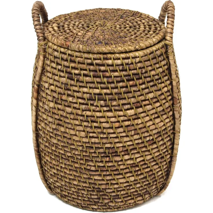 Wäschekorb Oriental Heat Box Aufbewahrungskorb Schale Korb Flechtkorb Ø 43 cm