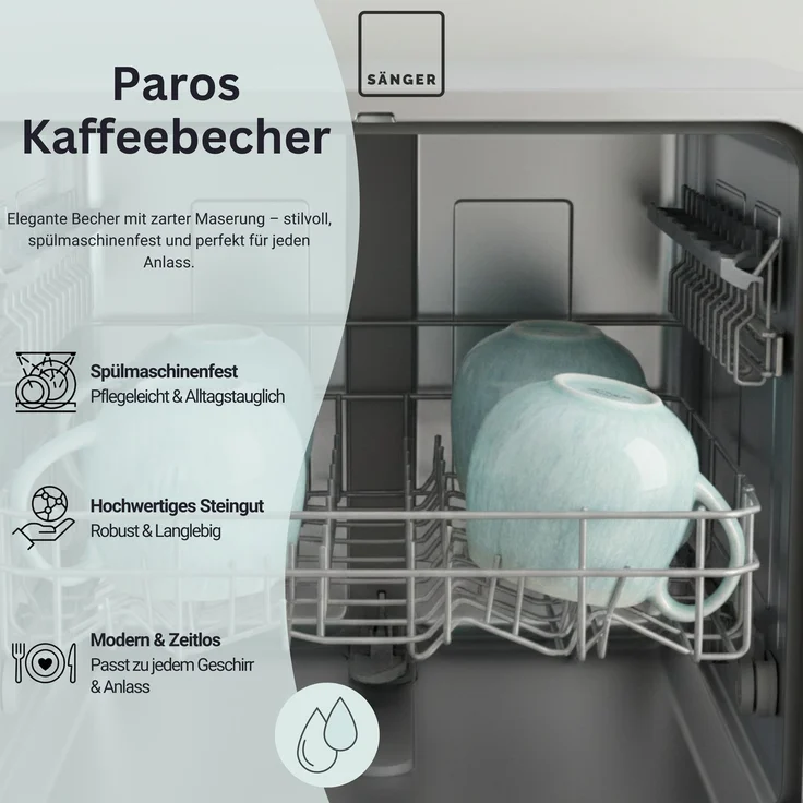 SÄNGER Kaffeebecher 4 teilig Paros – Bild 3