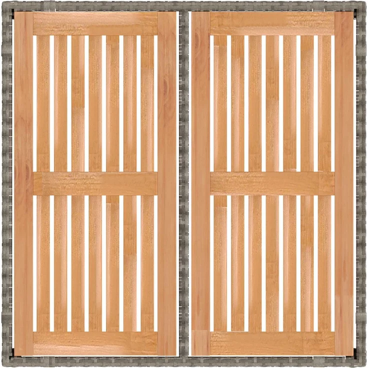 vidaXL Outdoortisch-Set 5 stk. Grey and Navy Blue 90 x 90 x 75 cm 3422287 – Bild 6
