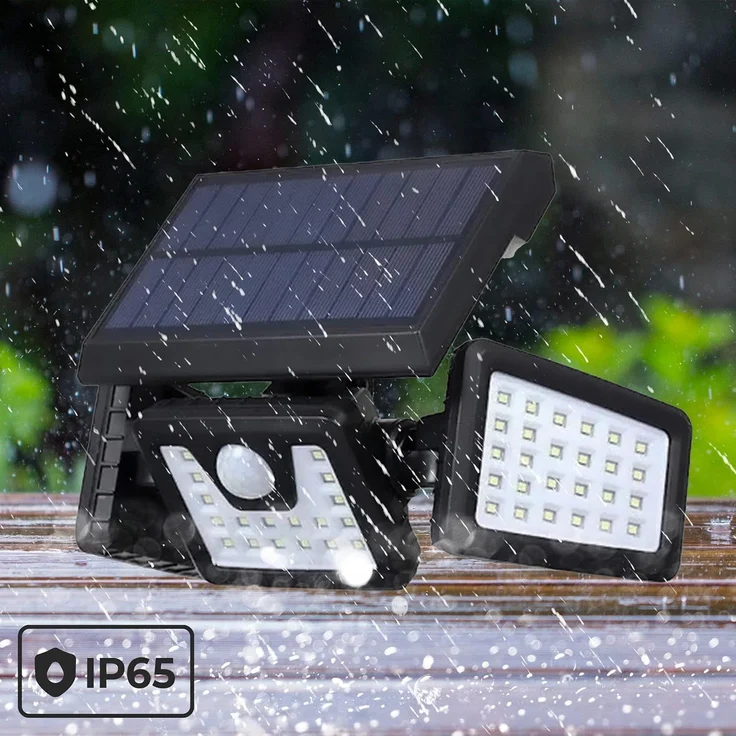 Forever Light Solar LED Lampe SUNARI FLS-03 600 lm PIR IP65 schwarz – Bild 5