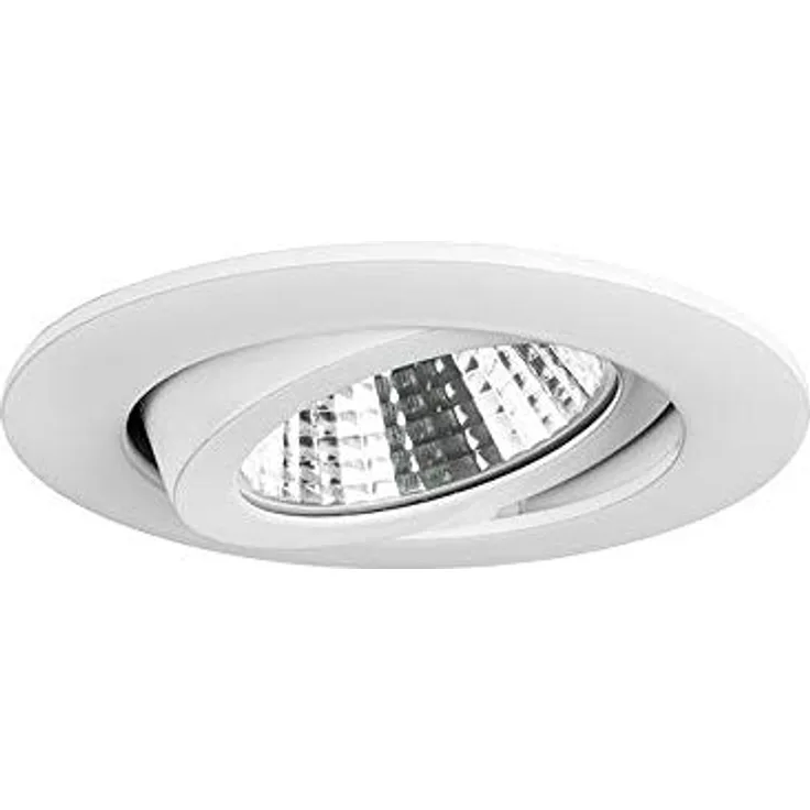 Brumberg LED-Einbaustrahler-Set BB03, schwenkbar, dimmbar, rund, 230V, 6W, 3000K, 640lm, IP20, Weiß