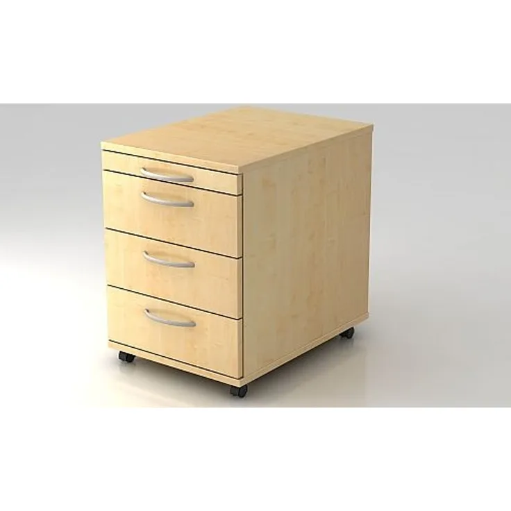 Rollcontainer 1606 58cm, 3 Schübe BO Ahorn