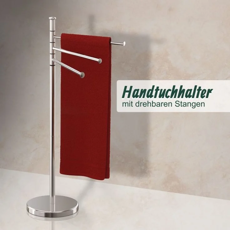 Relaxdays Handtuchhalter mit drehbaren Stangen – Bild 2