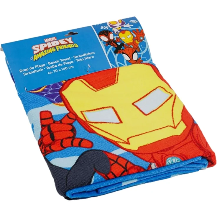 Spidey and Friends Strandtuch – 70x140 cm, 100% Polyester für den perfekten Strandtag – Bild 3