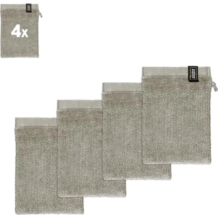SCHÖNER WOHNEN-Kollektion Waschhandschuh Sense, (Packung, 4-St) – Bild 2