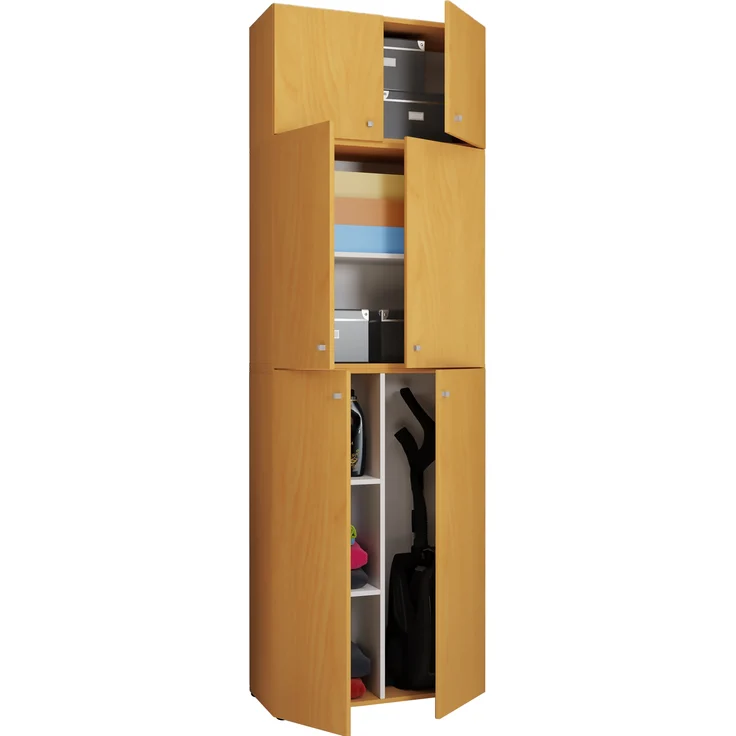 VCM Mehrzweckschränke Lona 917814 Buche H. 223 x B. 70 x T. 39 cm – Bild 1