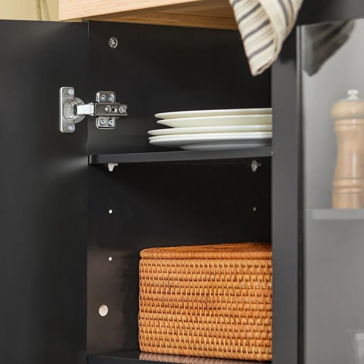 SoBuy FKW75-SCH Kücheninsel, MDF, Lackiert, Schwarz, 60 x 40 x 90 cm – Bild 7