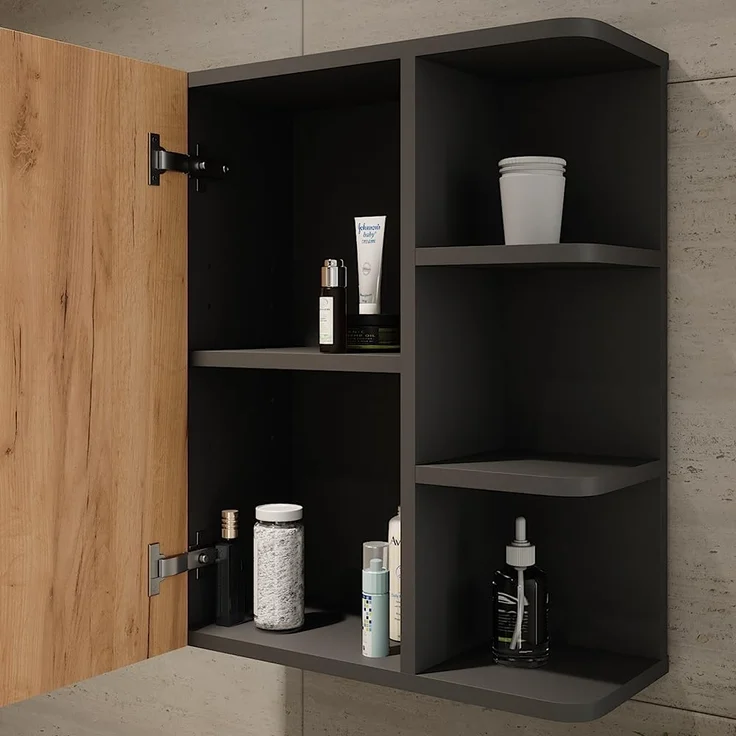 Hängeschrank Fynn Anthrazit/Goldkraft Eiche 47.2 x 59.2 cm Vicco – Bild 5