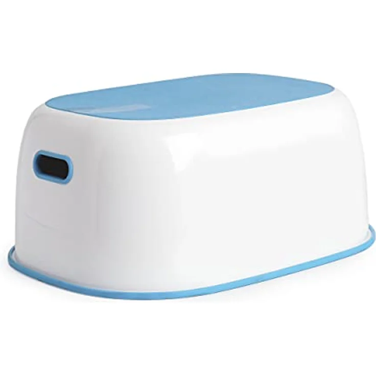 Prince Lionheart Step Stool | Tritthocker | Anti-Rutsch-Ober- und Unterseite | Leicht zu reinigen | Handgriffe | Vielseitig | Aufbewahrung | Badezimmer Booster | Handwaschbecken - Blau – Bild 4