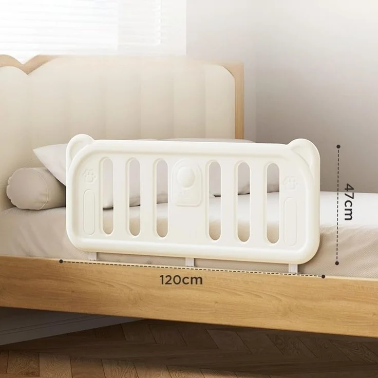habeig Babybett Bettgitter Babygitter 120x47cm Rausfallschutz extrem stabil, 120 cm breit – Bild 2