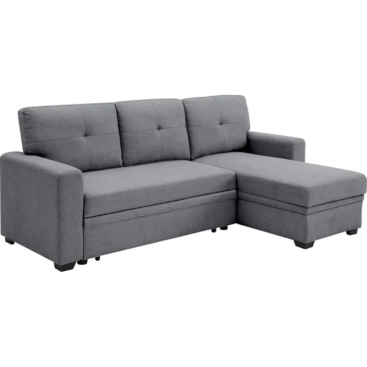 ATLANTIC home collection Ecksofa Gerrit L-Form, Schlafsofa, mit Bettkasten, Recamiere rechts oder links montierbar – Bild 3