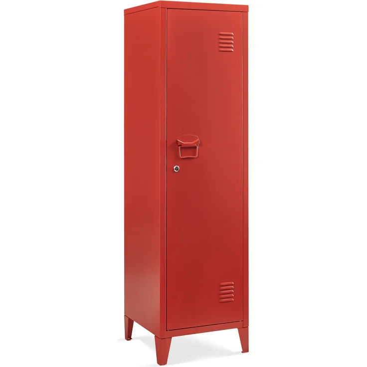 Einzelspind Kurikka 137x38x38 cm Rot [en. casa] – Bild 4