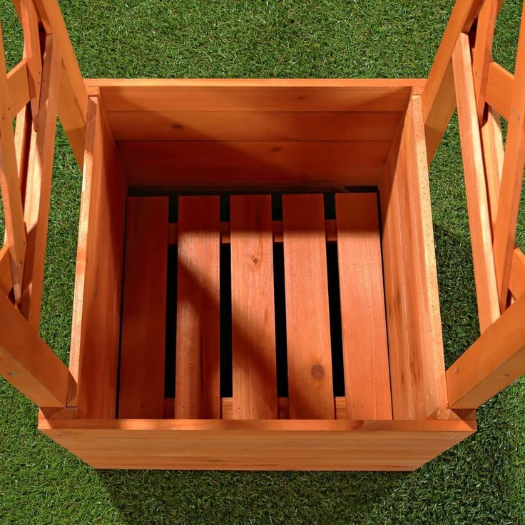 Rankhilfe Pflanzkasten Rosenbogen Pergola Spalier Garten Holz Rankgitter Bogen – Bild 5