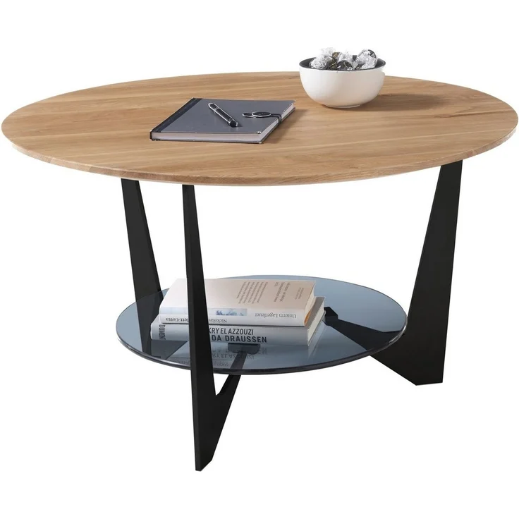 Couchtisch Cadiz - Eiche / Glas – Bild 3