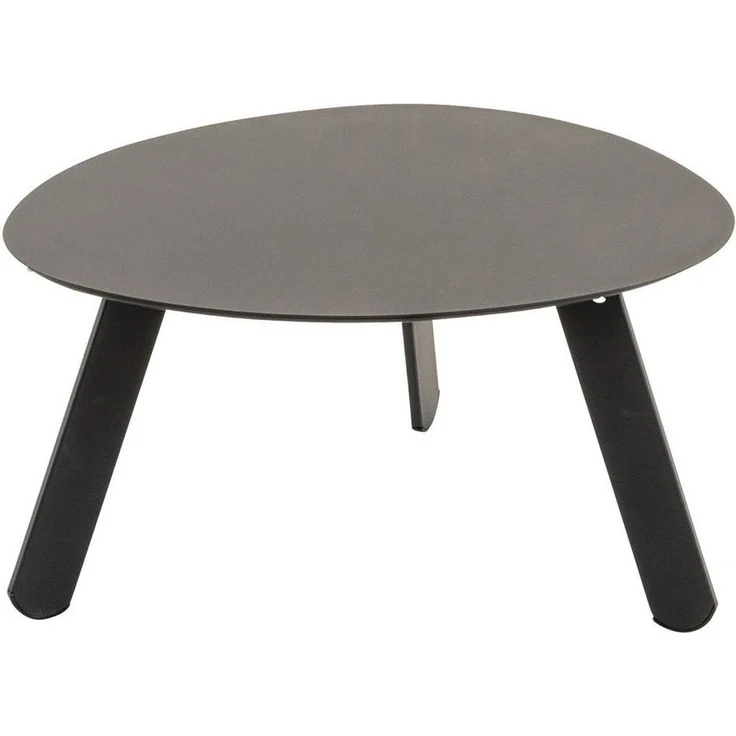 habeig Gartentisch Ovaler Beistelltisch aus Stahl, 74x60x36cm, Belastbar bis 25kg, aus Metall – Bild 1