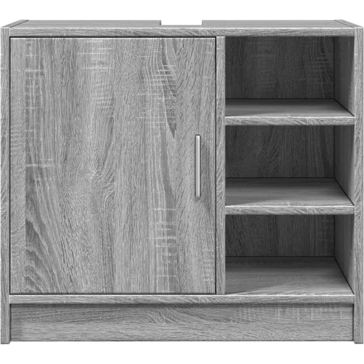 vidaXL Waschbeckenunterschrank Grau Sonoma 63x29x55 cm Holzwerkstoff 848134 – Bild 8