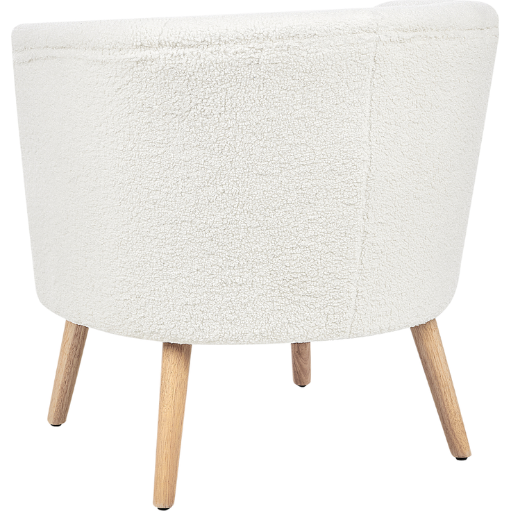 Sessel ODENZEN Bouclé Weiß – Bild 6