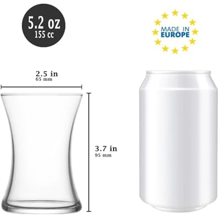 LAV Nez Teegläser-Set 6-teilig - 175 ml - hitzebeständig & transparent – Bild 3