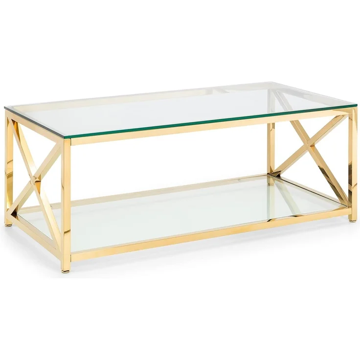 Julian Bowen Miami Couchtisch, Gold – Bild 1