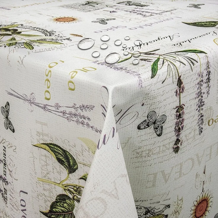 DecoHomeTextil Heimtextilmanufaktur Tischdecke Wachstuch Wachstischdecke Gartentischdecke gefaltet
