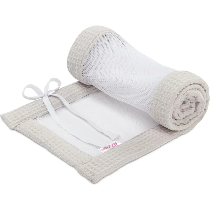 babybay Nestchen Mesh-Waffelpiqué passend für Modell Boxspring XXL, weißgrau