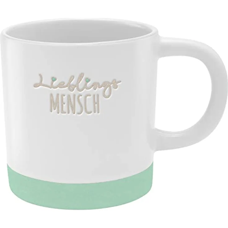 GRUSS & CO Tasse mit Gravur "Mensch" | Steinzeug, 40 cl, mehrfarbig | Geschenk Freunde, Geburtstag | 48429 – Bild 2