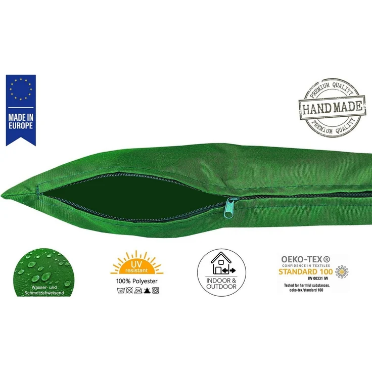 JACK Kissenbezüge 2er Set 40x40cm Outdoor Wasserfest, (2 Stück), 2x Kissenhülle, strapazierfähig, wasserabweisend, Innen & Außen – Bild 2