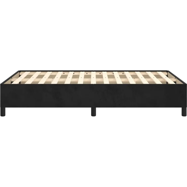 vidaXL Bettgestell ohne Matratze Schwarz 120x190 cm Samt 3269653 – Bild 6