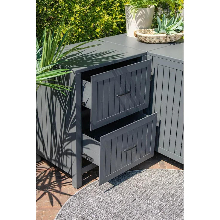 Gardissimo Alu Outdoor Küche "Cupid", carbon black – Bild 3