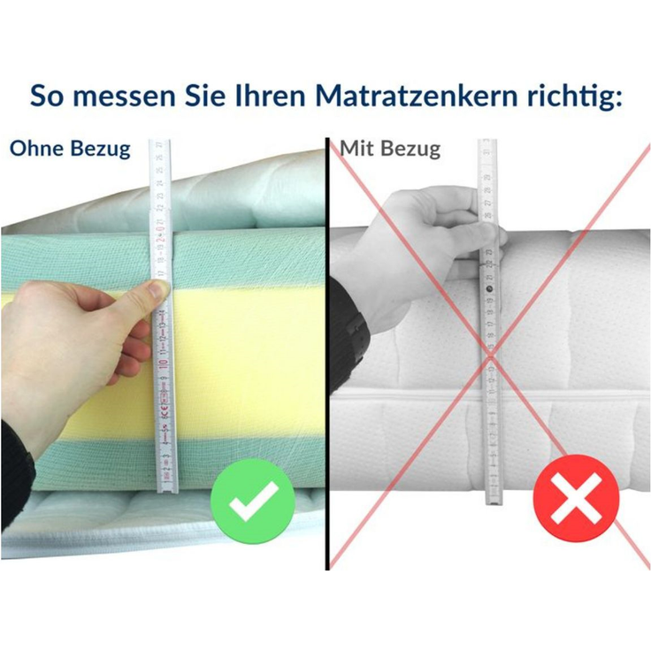 AM Qualitätsmatratzen | Hochwertiger Tencel Matratzenbezug 200x190 cm - Ersatzbezug – Bild 4