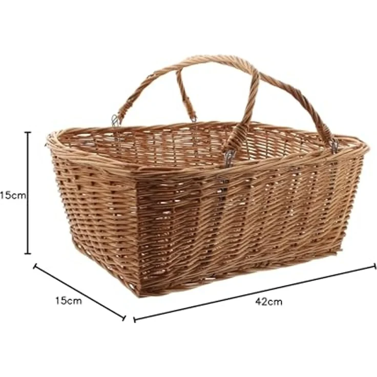 Füllkorb Flechtkorb Einkaufskorb Flaschenkorb Korb Weidekorb natur – Bild 5