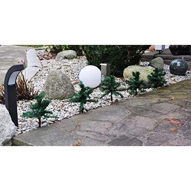 LED-Tannenbäume 5er-Set je 12 ww LED, 25cm h IP44 – Bild 2