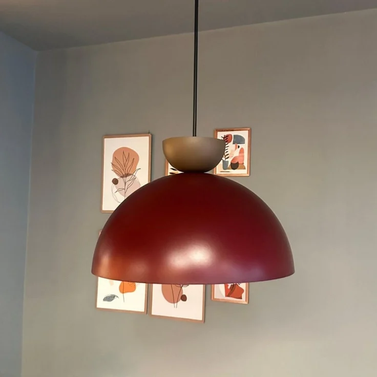 Bamyum Pendelleuchte Yimpi Metall Ø30 cm, E27, Vintage Pendelleuchte, ohne Leuchtmittel – Bild 2