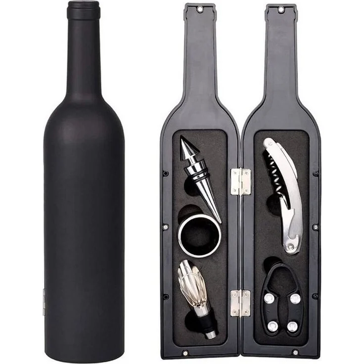Sommelier Weinzubehör Korkenzieher Kellnermesser Set 6-tlg BM-2101 – Bild 1