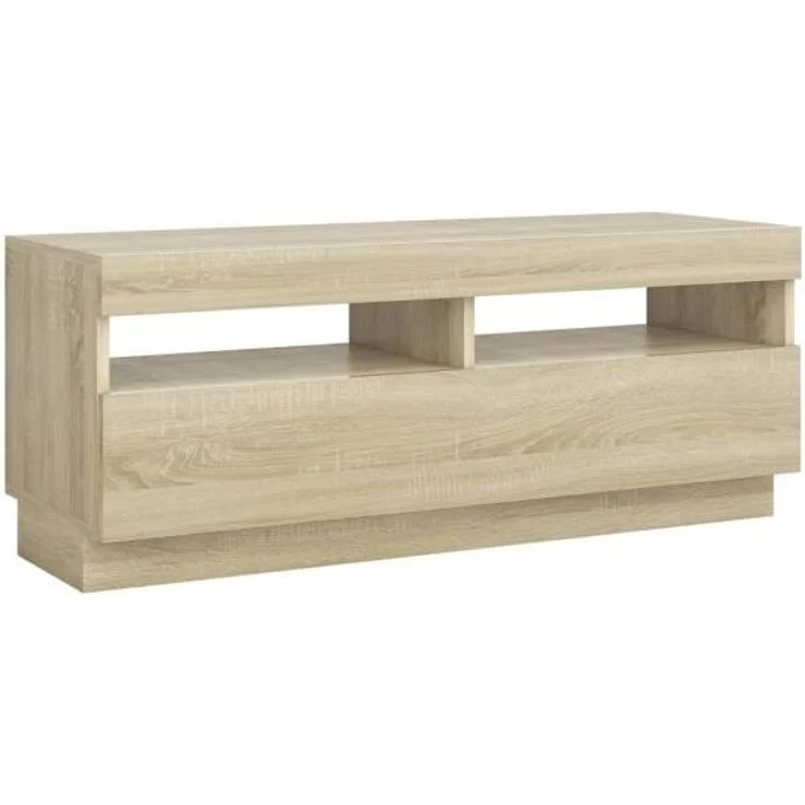 vidaXL TV-Schrank mit LED-Leuchten Sonoma-Eiche 100x35x40 cm 804457 – Bild 10