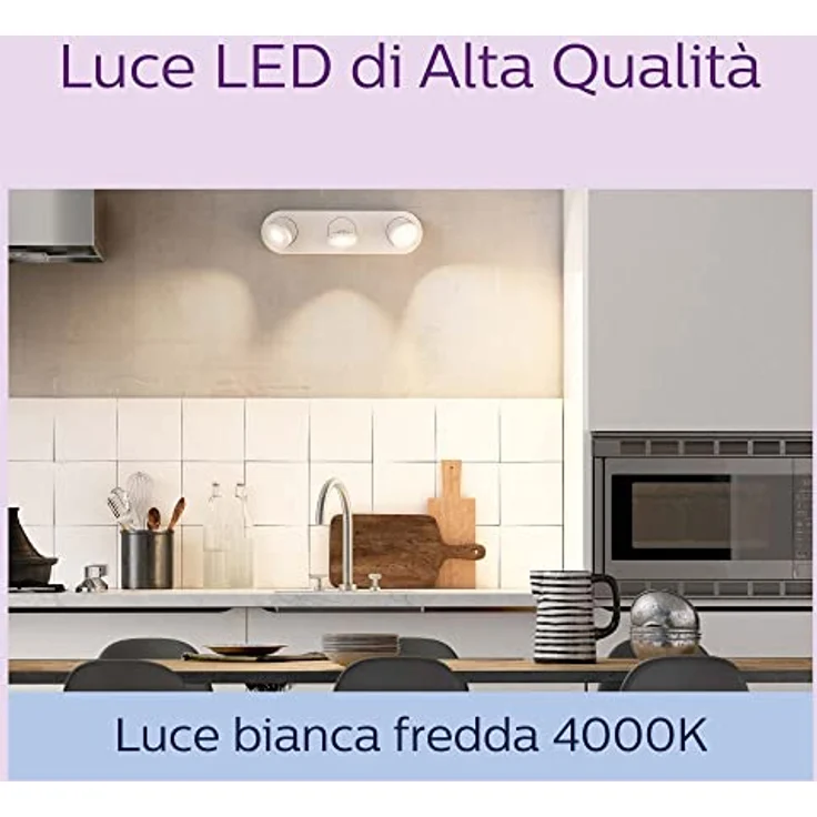 Philips Classic LED GU10 Lampe, 35W, klar, neutralweiß, nicht dimmbar, Doppelpack – Bild 5