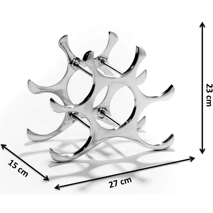 Kobolo Weinregal Flaschenhalter CIRCLE aus Metall für 6 Flaschen – Bild 6