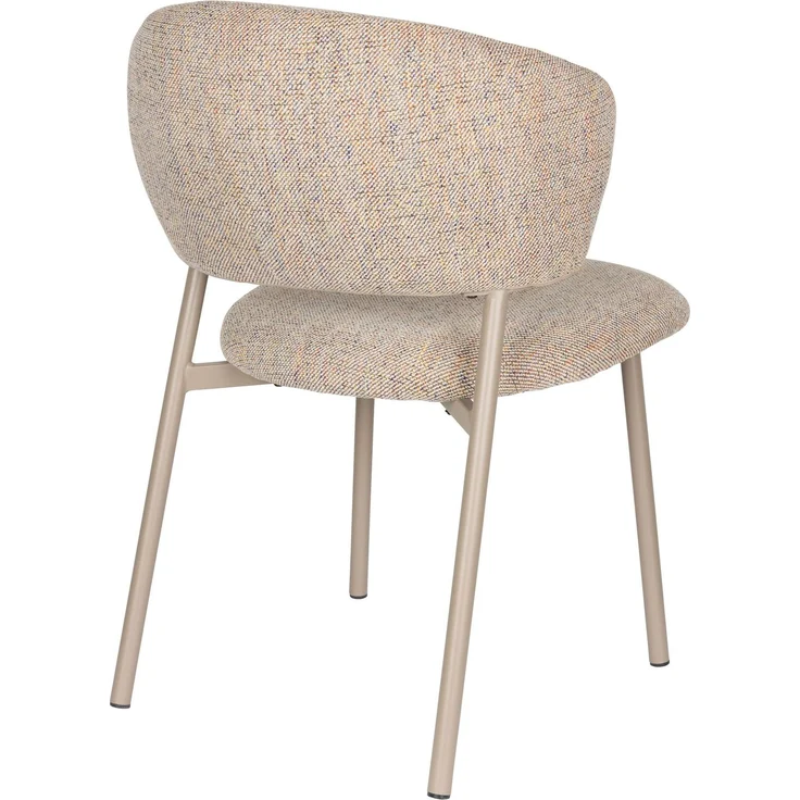 Esszimmerstuhl Jasmine im 2er-Set, Multicolour mit Metallgestell Beige 50 x 63 x 85 cm – Bild 9