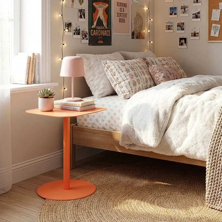 Beistelltisch Nastätten 50x40x40 cm Orange [en. casa] – Bild 3