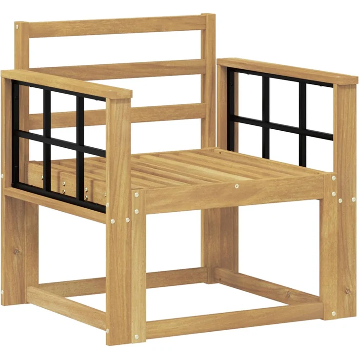 vidaXL Outdoor-Sofagarnitur Massivholz Akazie Weiß 3438983 – Bild 2