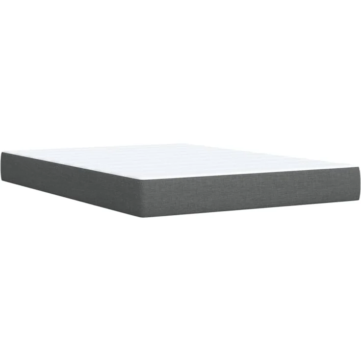 vidaXL Boxspringbett mit Matratze Dunkelgrau 160x200 cm Stoff 3289025 – Bild 10