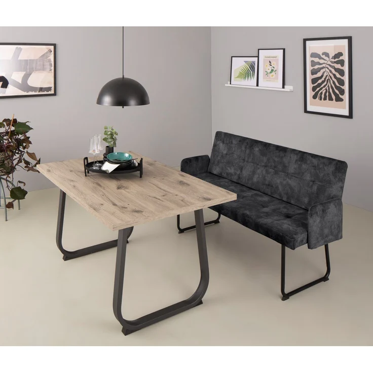 Esstisch Luise - Viking Oak / Anthrazit – Bild 3