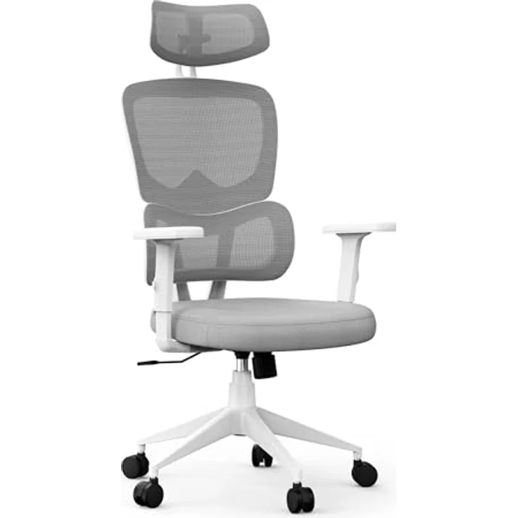 SENSE7 VENO Ergonomischer Bürostuhl – Atmungsaktive Netzlehne, Verstellbare Kopfstütze & Armlehnen, Leise Gummirollen, Modernes Design, Komfort für 190 cm & 120 kg Nutzer – Bild 2
