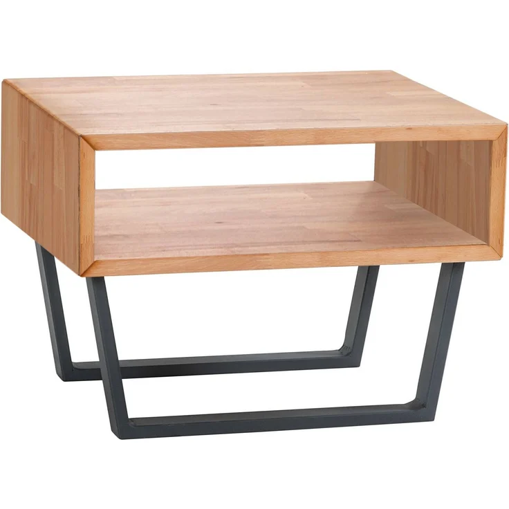 Jose Nachttisch Kernbuche Massivholz 41cm x 50cm x 36cm – Bild 1