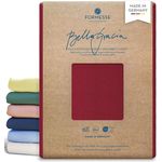 Formesse Jersey Spannbetttuch Bella Gracia|120x200 - 130x220 cm| carminrot