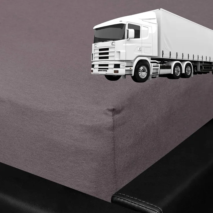 BettwarenShop Spannbettlaken für LKW Truck Matratzen|75x220 cm| graphitBettwarenShop Spannbettlaken für LKW Truck Matratzen