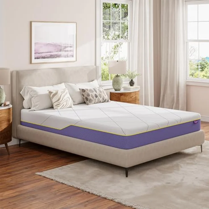 Vesgantti Matratze 90x200 cm H3 Kaltschaummatratze, 18 cm Höhe, ÖkoTex Zertifiziert, Mittelfest Rollmatratze, Waschbarer Abnehmbarer Stoffbezug Matratzen mit Reißverschluss, Lavendel Violett – Bild 2