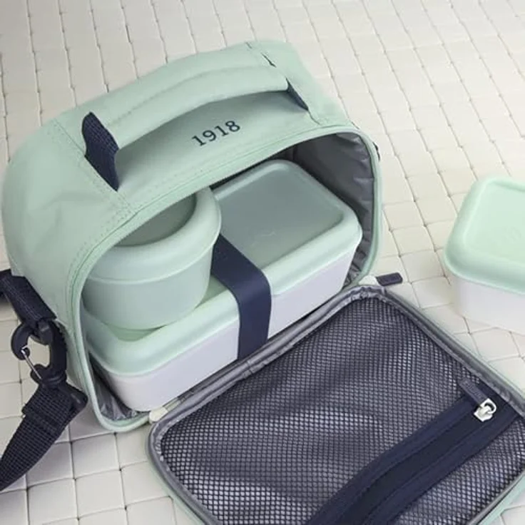 milan Thermotasche Serie 1918 mit 3 Lunch-Boxen grün 3 5 l – Bild 9