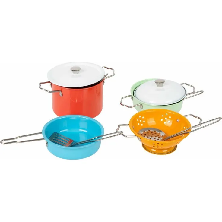 Legler Small Foot Kochgeschirr-Set mit Zubehör, Spielzeug, ab 3 Jahre, 11751